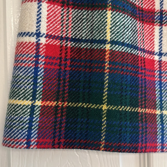 J.Crew | Red, Green & Blue Plaid Wool Mini Skirt - Picture 3 of 6